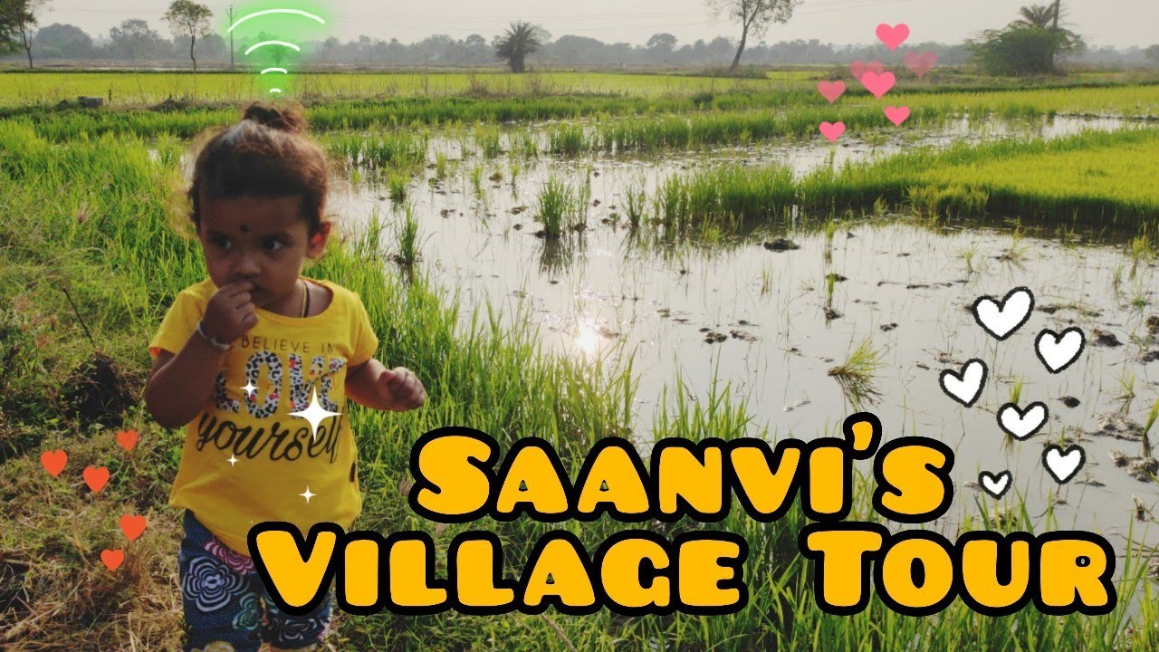 Vlog11|Saanvi's Village Tour🥰🌴|Mulasala Near Peddapally|Village Tour Vlog|Telugu Vlog|Village Tour