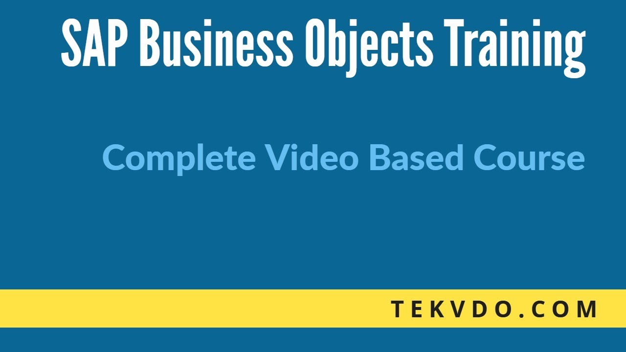 SAP BO Universe Designer - (SAP Business Objects)