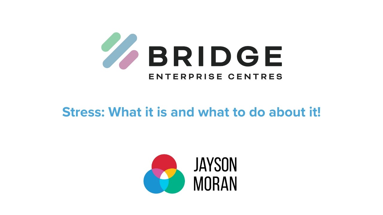 Bridge Enterprise Centres Webinar. Stress: What it is and what to do about it!