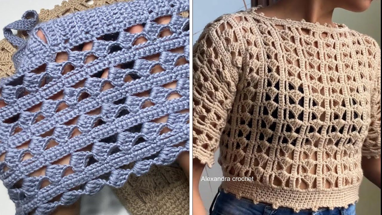PUNTADA SENCILLA CROCHET / CREA TU blusa TEJIDA crochet