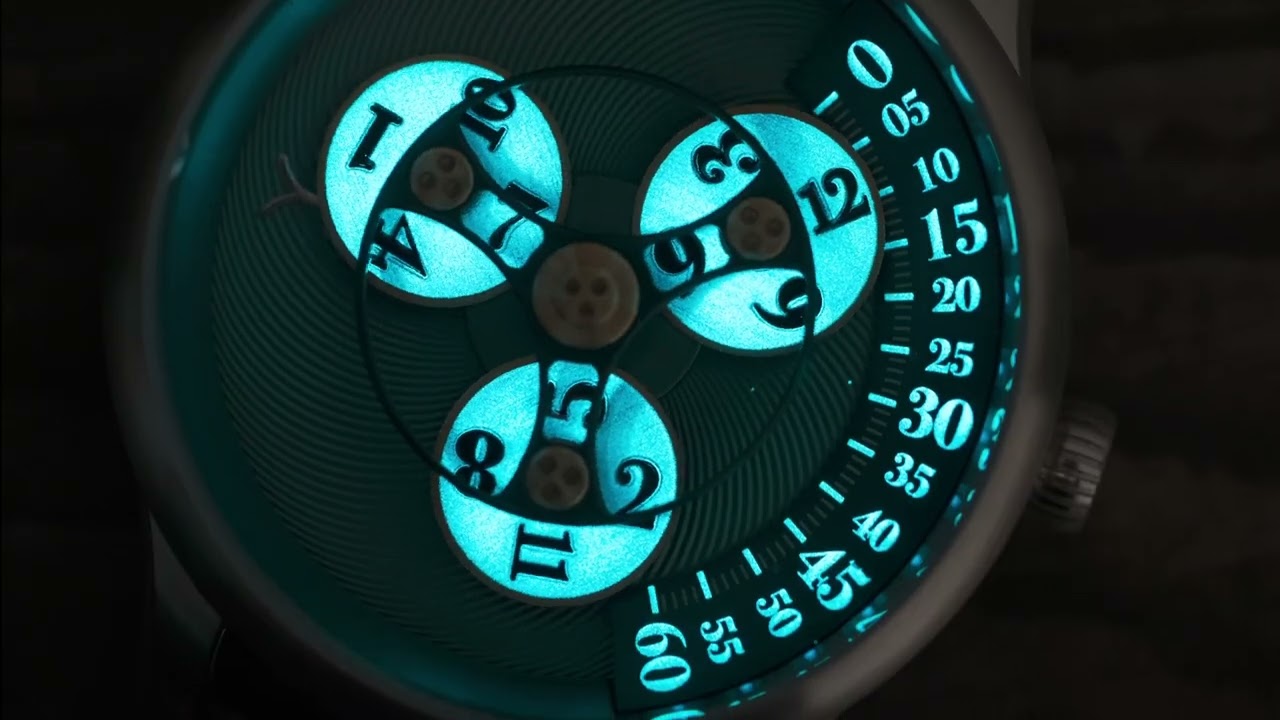 Triptych Automatic Wandering Hour Watch