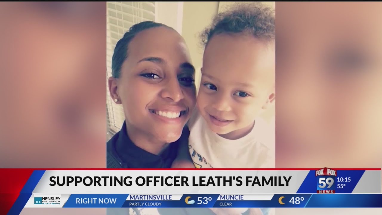 Son of fallen IMPD Officer Breann Leath presented with scholarship