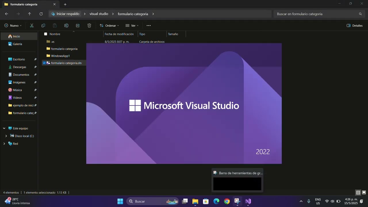 Como crear formularios en visual studio 2022