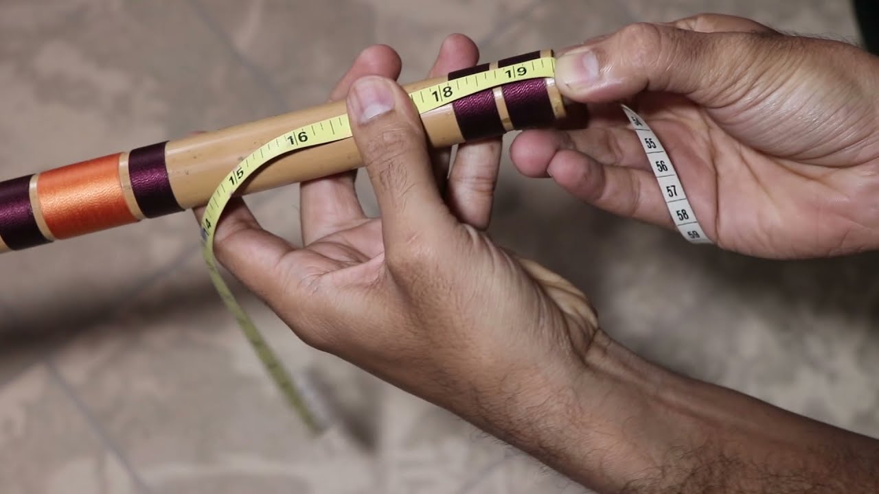 Punam Flutes c natural measurements. (Hindi)
