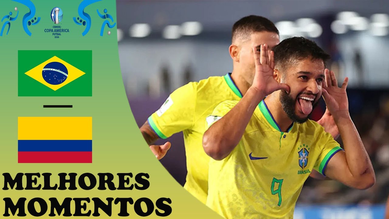 BRASIL vs COLOMBIA | MELHORES MOMENTOS | Copa América Futsal 2026