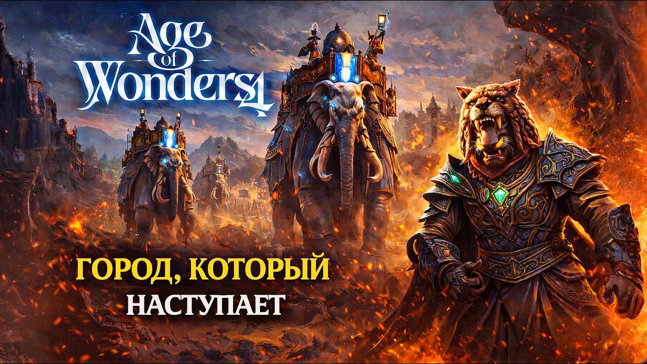 Я сделал город который идёт на войну в Age of Wonders 4: Rise from Ruin