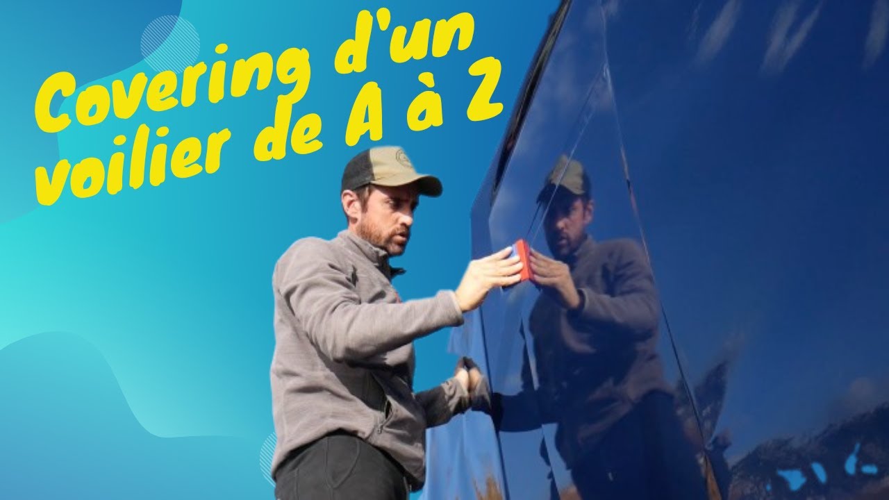 Covering d'un bateau : Application d'un film vynile sur la coque d'un Jeanneau Sun Odyssey 42