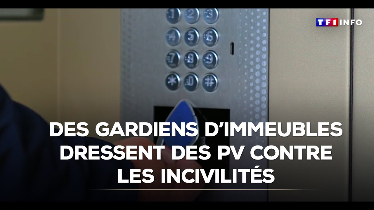 Des gardiens d'immeubles dressent des PV pour lutter contre les incivilit&eacute;s｜TF1 INFO