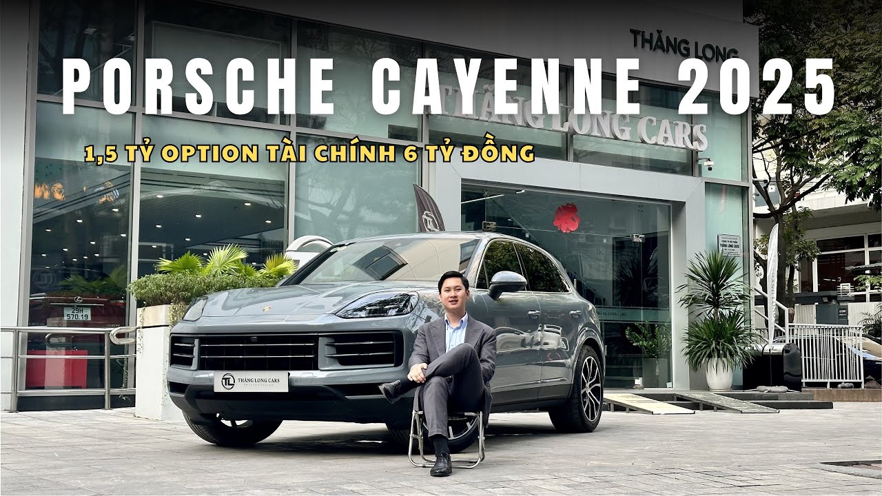 Quá mới - Porsche Cayenne Model 2025 siêu lướt màu Arctic grey nội thất Nâu đỏ full 1,5tỷ option
