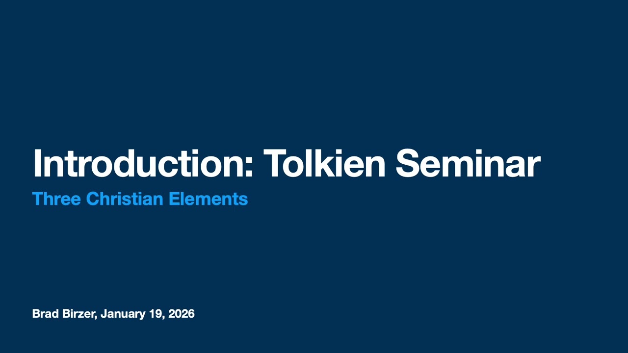 Introduction to Tolkien Seminar, 2026
