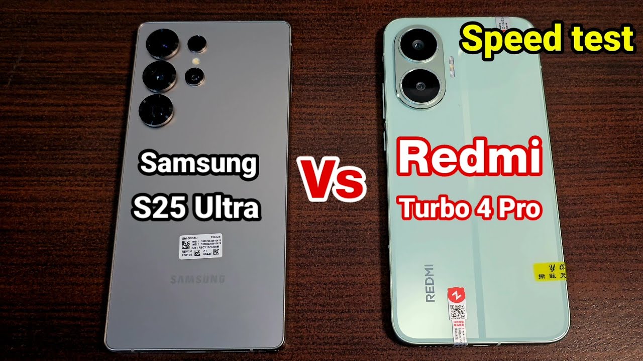 S25 Ultra vs Redmi Turbo 4 Pro | Kaunsa Best Hai 2026 Mein? Full Speed & Gaming Speed Test!