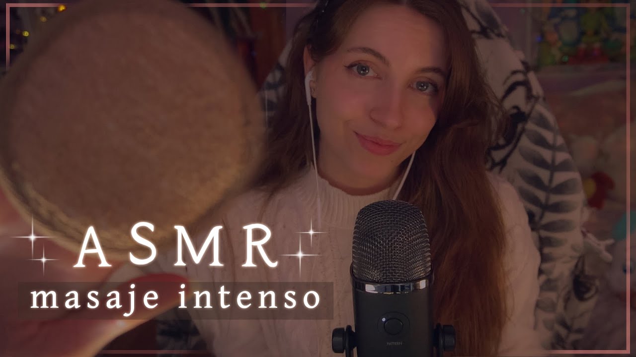 ASMR | Masaje intenso con esponjitas 🧽 BLUE YETI