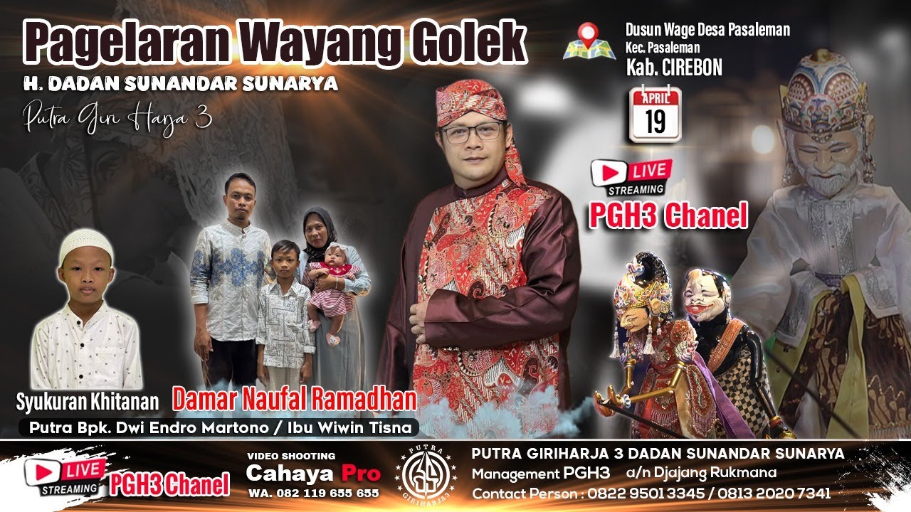 LIVE ... Wayang Golek Putra Giriharja 3 (PGH3) H. Dadan Sunandar Sunarya - Pasaleman Cirebon