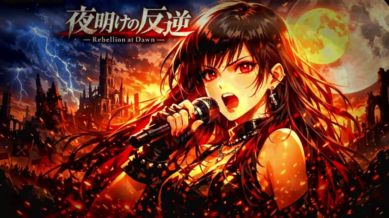 夜明けの反逆｜｜Anime Song｜Epic Music｜AI Music Video｜Japanese Rock｜Visual Kei｜Symphonic Metal｜