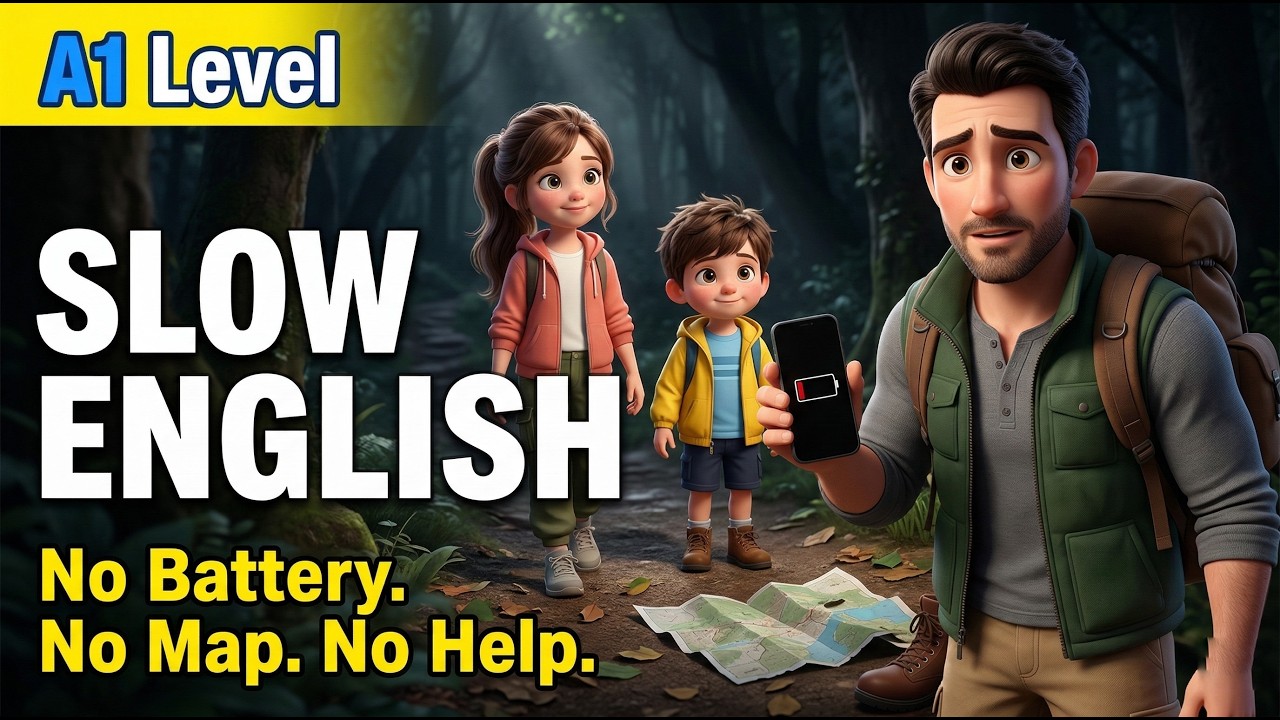 Lost in the Forest! | Slow English Story for Beginners (A1 Level)