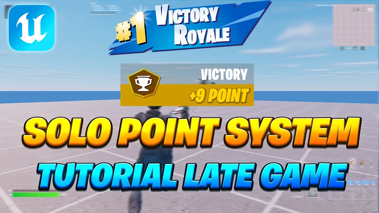 How to create Solo Cash Cup Point System with Victory Royale Animation for Late Game | UEFN Tutorial