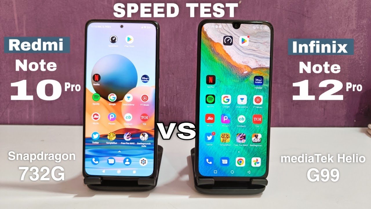 Redmi note 10 pro vs Infinix note 12 pro Speed Test Comparison, Which is better?