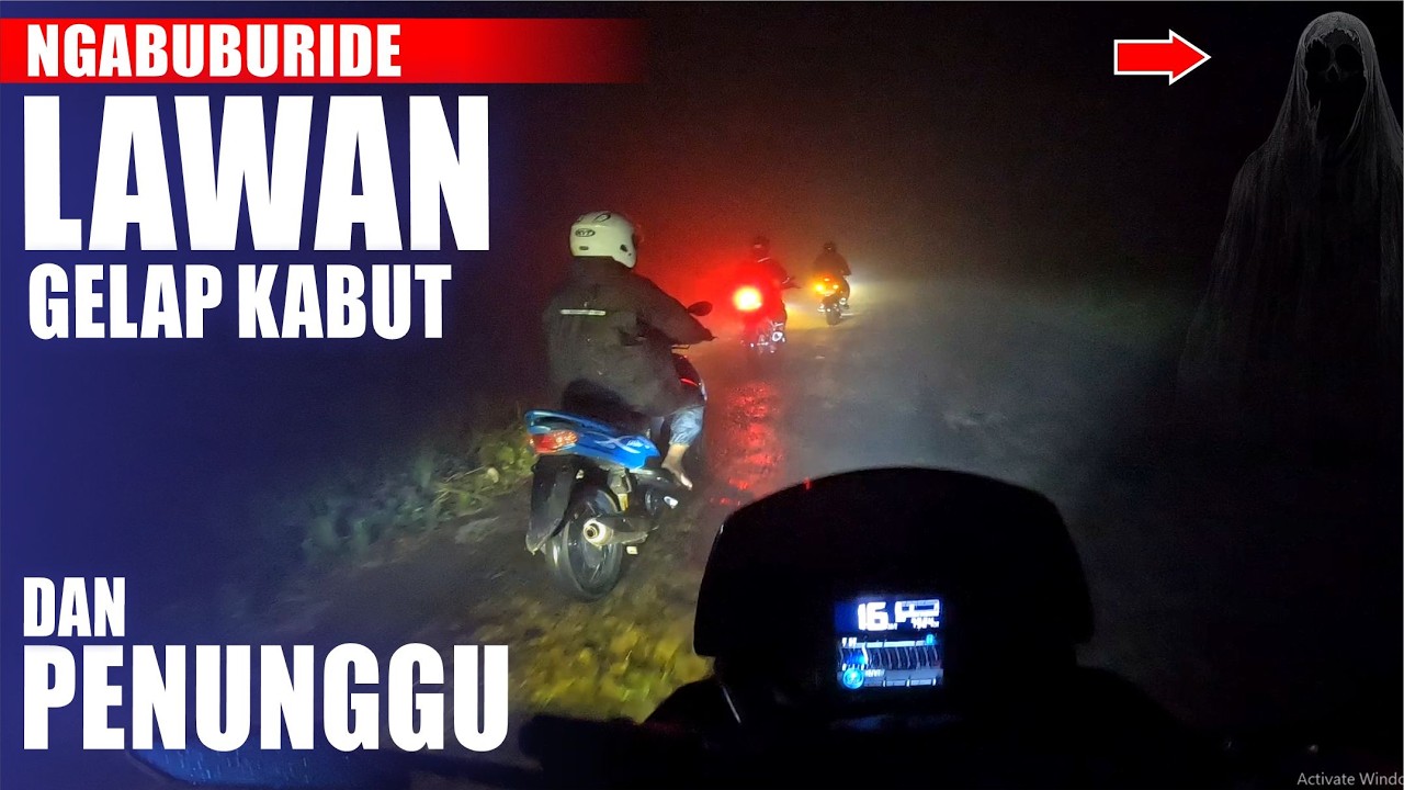 NGABUBURIDE PAKAI NAMX TURBO LAWAN GELAP KABUT DAN PENUNGGU !! || Fath Rider