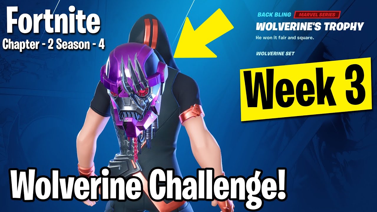 WEEK 3 - Wolverine Challenge (Find Wolverine's Trophy at Dirty Docks) - Season 4 | Fortnite