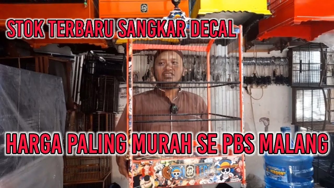 Stok Terbaru Sangkar Decal Alusan Maupun Polos Harga Di Jamin Termurah Sepasar Splindit #sangkar