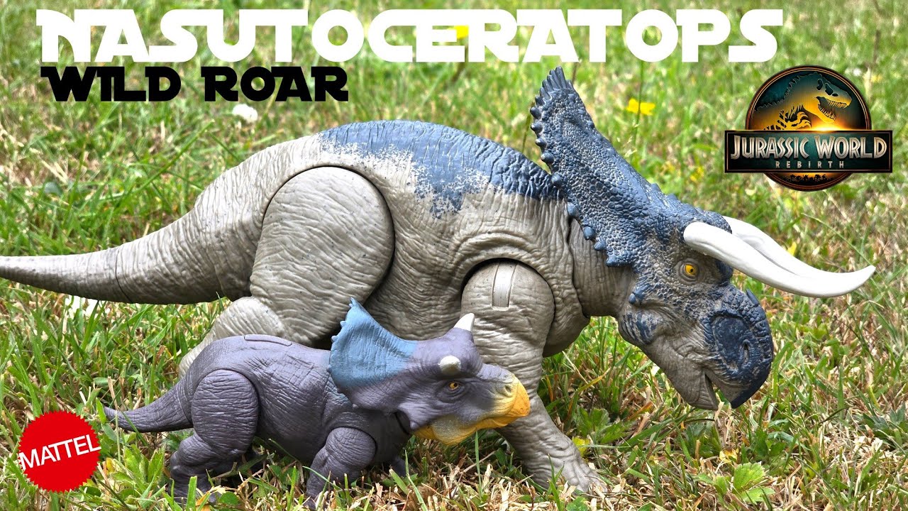 Jurassic World Rebirth Wild Roar Nasutoceratops Review! #2025 #jurassicworldrebirth