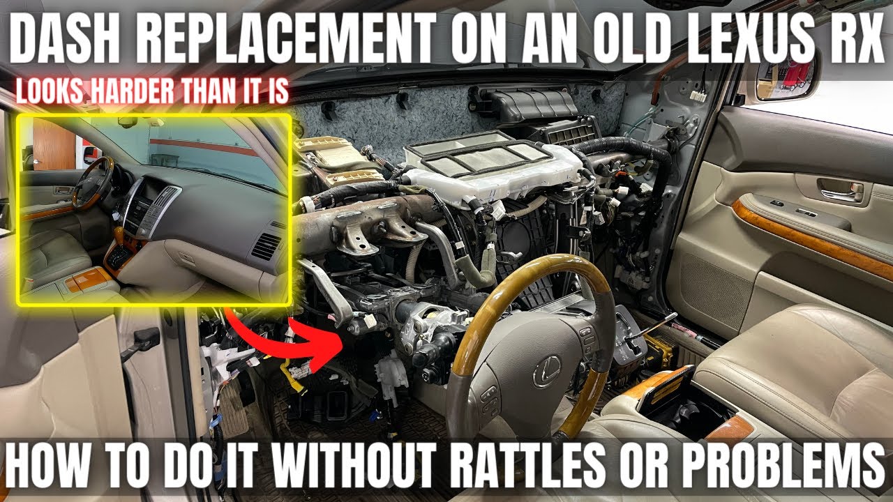 Dash Replacement on an Old Lexus RX | How to do it WITHOUT Rattles or Problems.