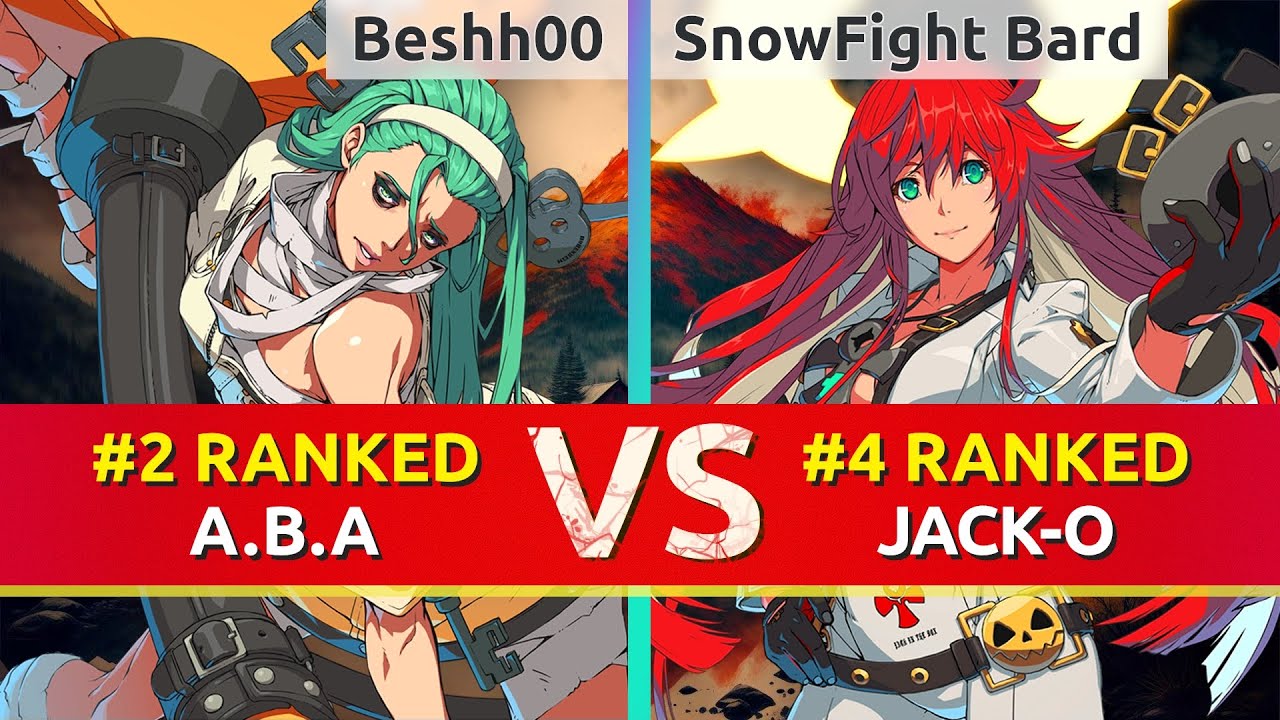 GGST ▰ Beshh00 (#2 Ranked A.B.A) vs SnowFight Bard (#4 Ranked Jack-O). High Level Gameplay