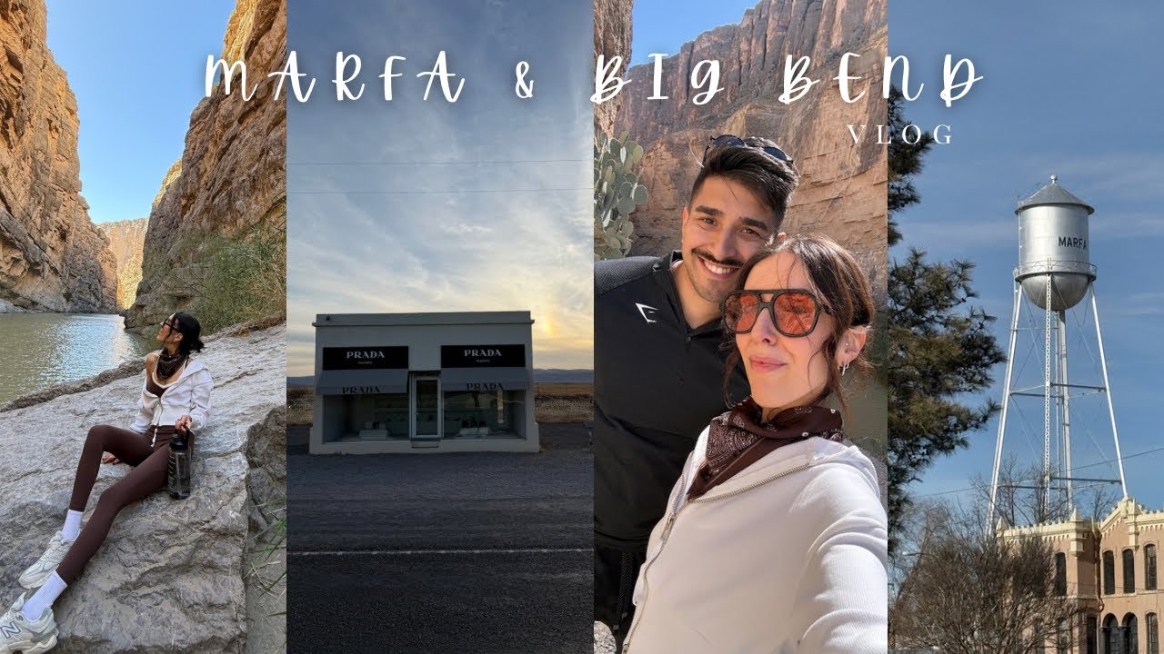 MARFA + BIG BEND VLOG | texas roadtrip, hiking in the desert, weekend with our friends 