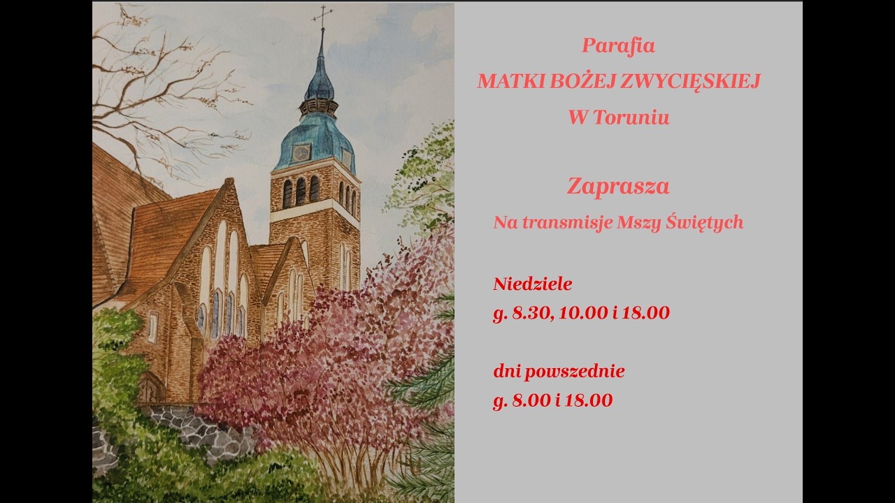 Msza Święta 31.07.2026 godz. 18:00