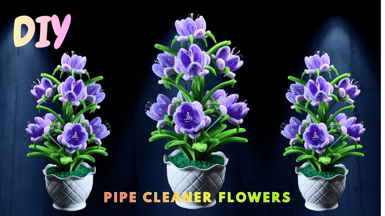 💜 Artistic Purple Lantern Flowers ✨ Beautiful Handmade Decoration Idea