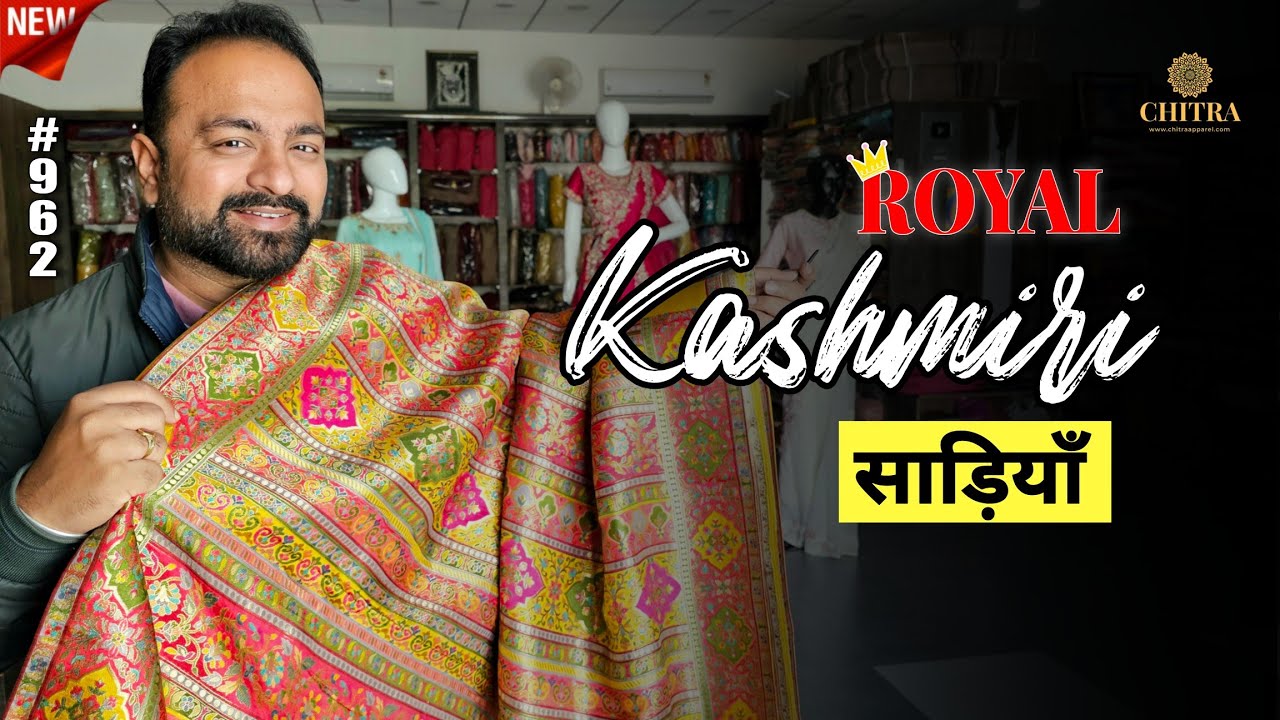 Royal Kashmiri Pashmina Sarees 2025 ❄️ Premium Weaving Collection | Natural Silk Very Soft Soft