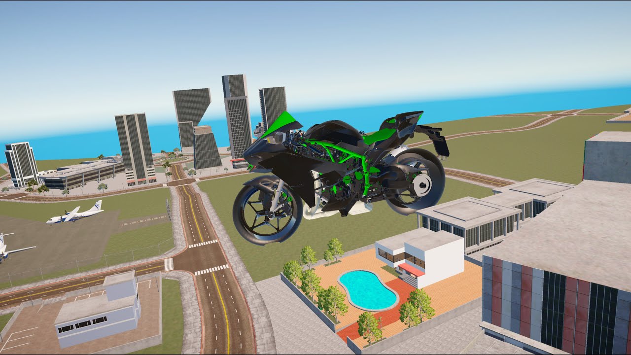 Franklin find Giant Ninja h2r - Indian Bike Driving 3d