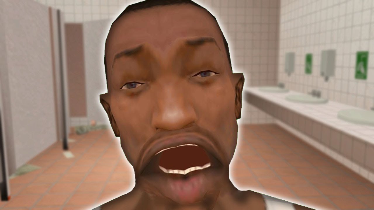 CJ ATRAPADO en el BAÑO