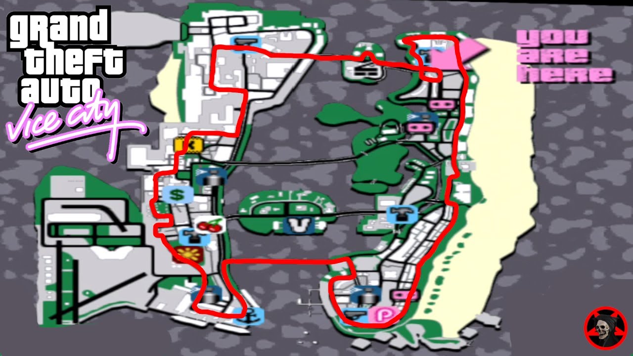 Driving Around the Entire Map of Grand Theft Auto Vice City While ''Respecting'' the Traffic Law