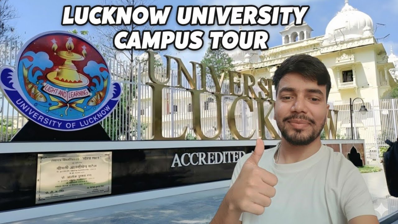 &ldquo;Lucknow University Vlog 🔥- Hasanganj | Full Campus Tour | Departments, Library, Classes & Ground 🔥