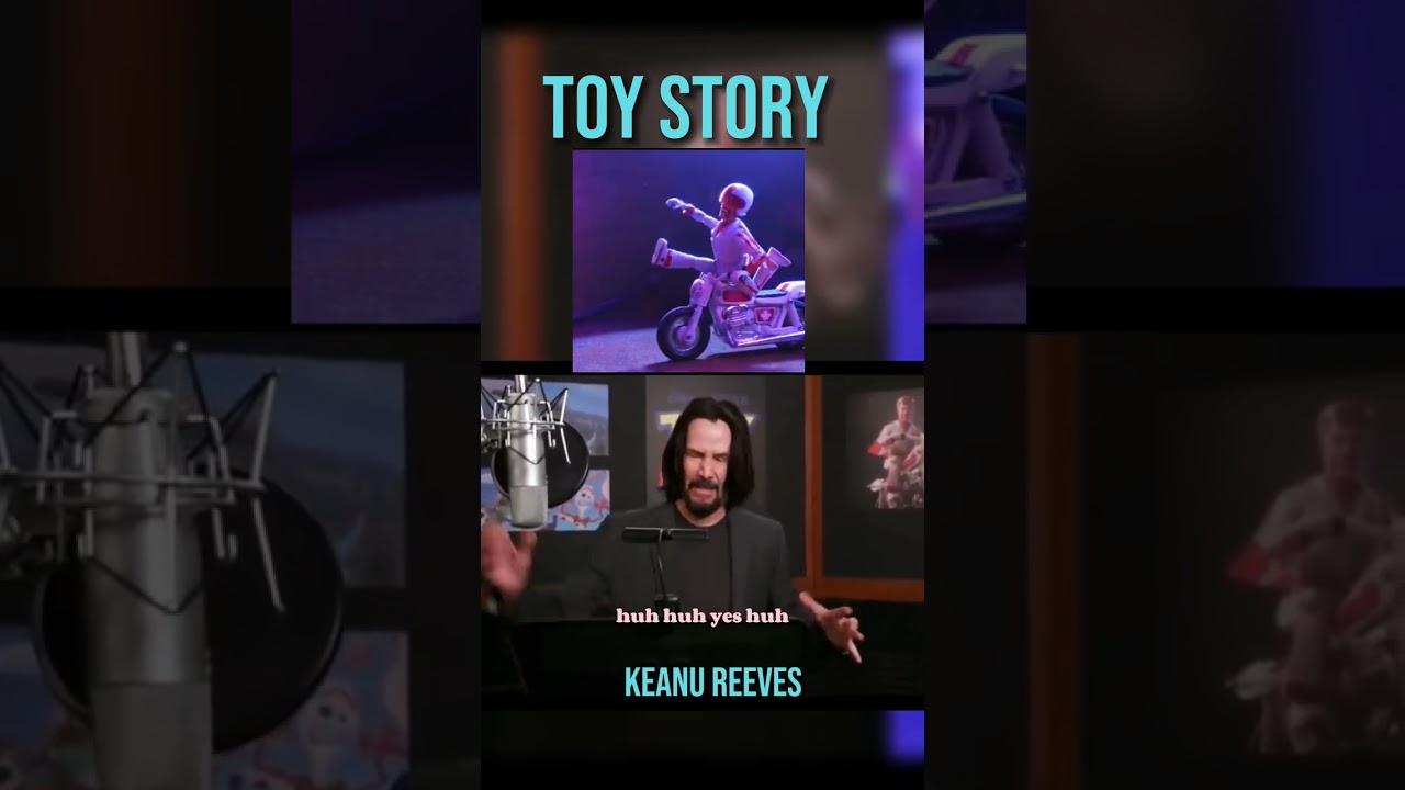 keanu reeves  excellent voice dubbing in "toy story"duke caboom 😍😍