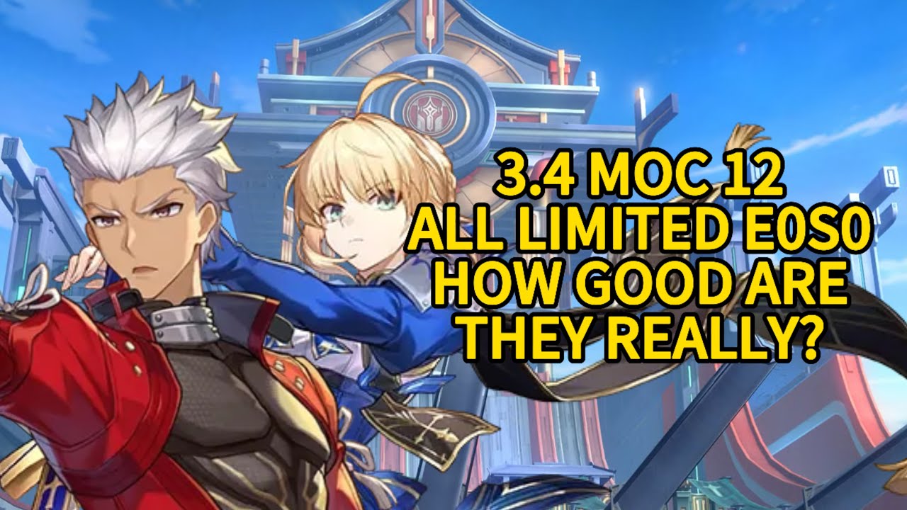 3.4 How good are Saber and Archer Actually? All E0S0 | Memory Of Chaos 12 | Honkai: Star Rail