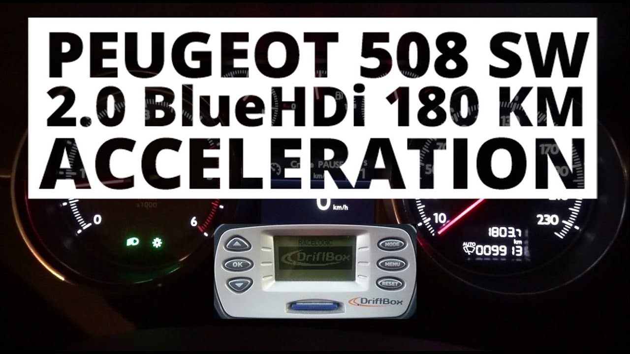 Peugeot 508 SW 2.0 BlueHDi 180 hp (AT) - acceleration 0-100 km/h