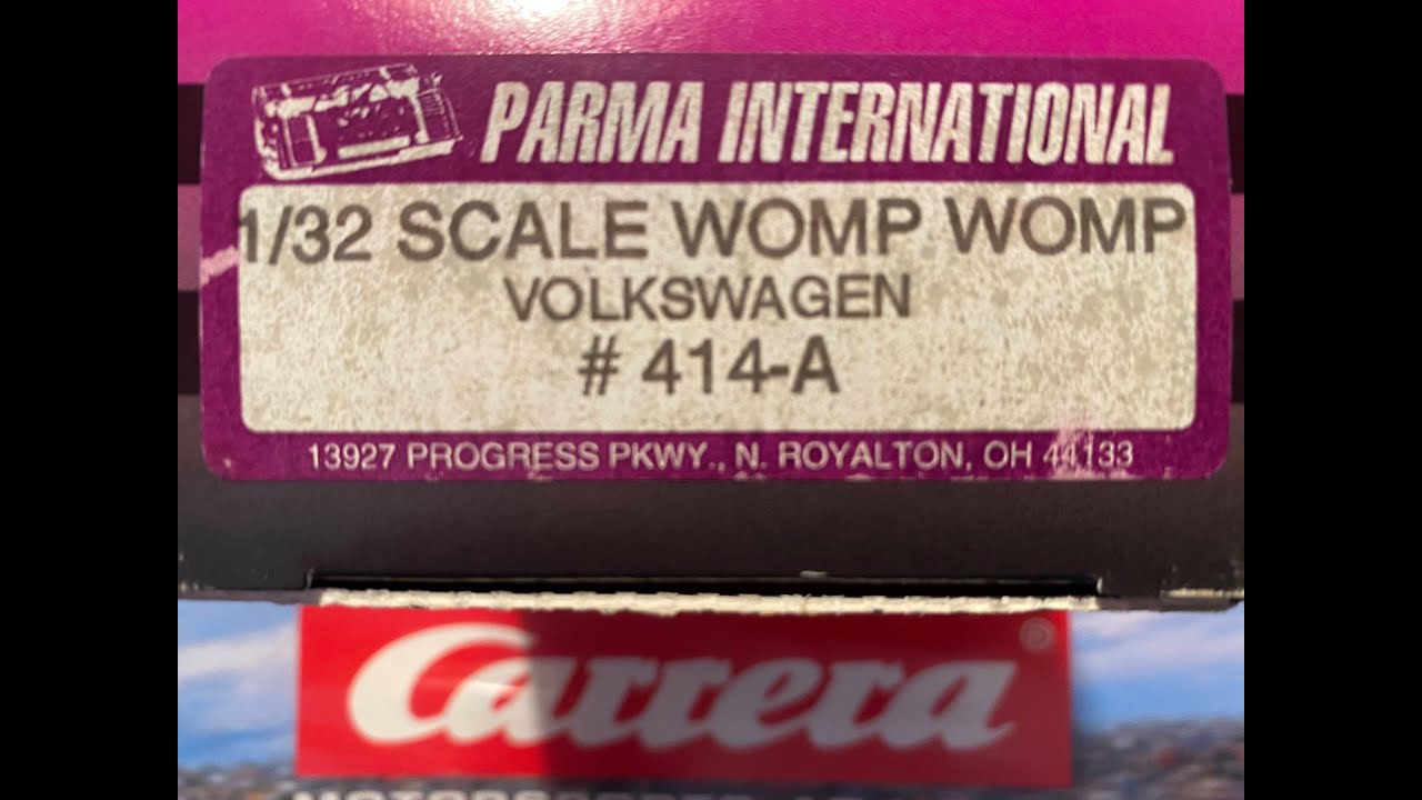 Unboxing a Parma 1/32 scale Womp Womp Volkswagen slotracing car - Parma international since 1964