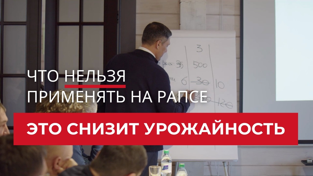 Это снизит урожайность. Что нельзя применять на рапсе | Агроном | Сергий Ризанов
