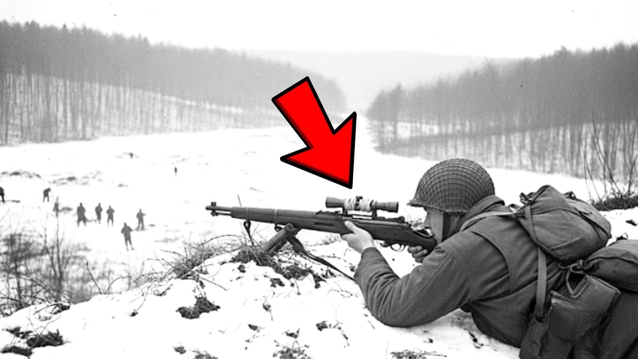 „Horgászzsinóros” puskájával 1400 yardról lelőtt egy német mesterlövészt — és a nevetés elhallgatott