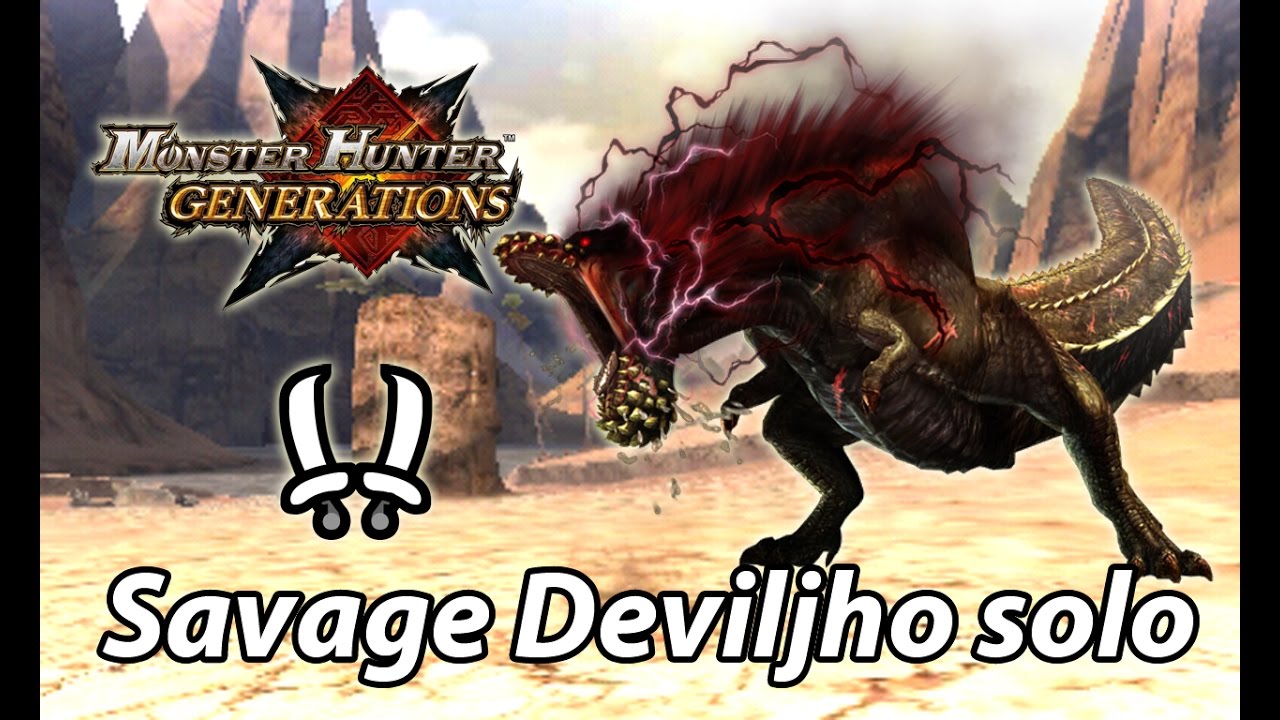 MHGen 7★ Savage Deviljho solo (Striker Dual Blades) - 4'33