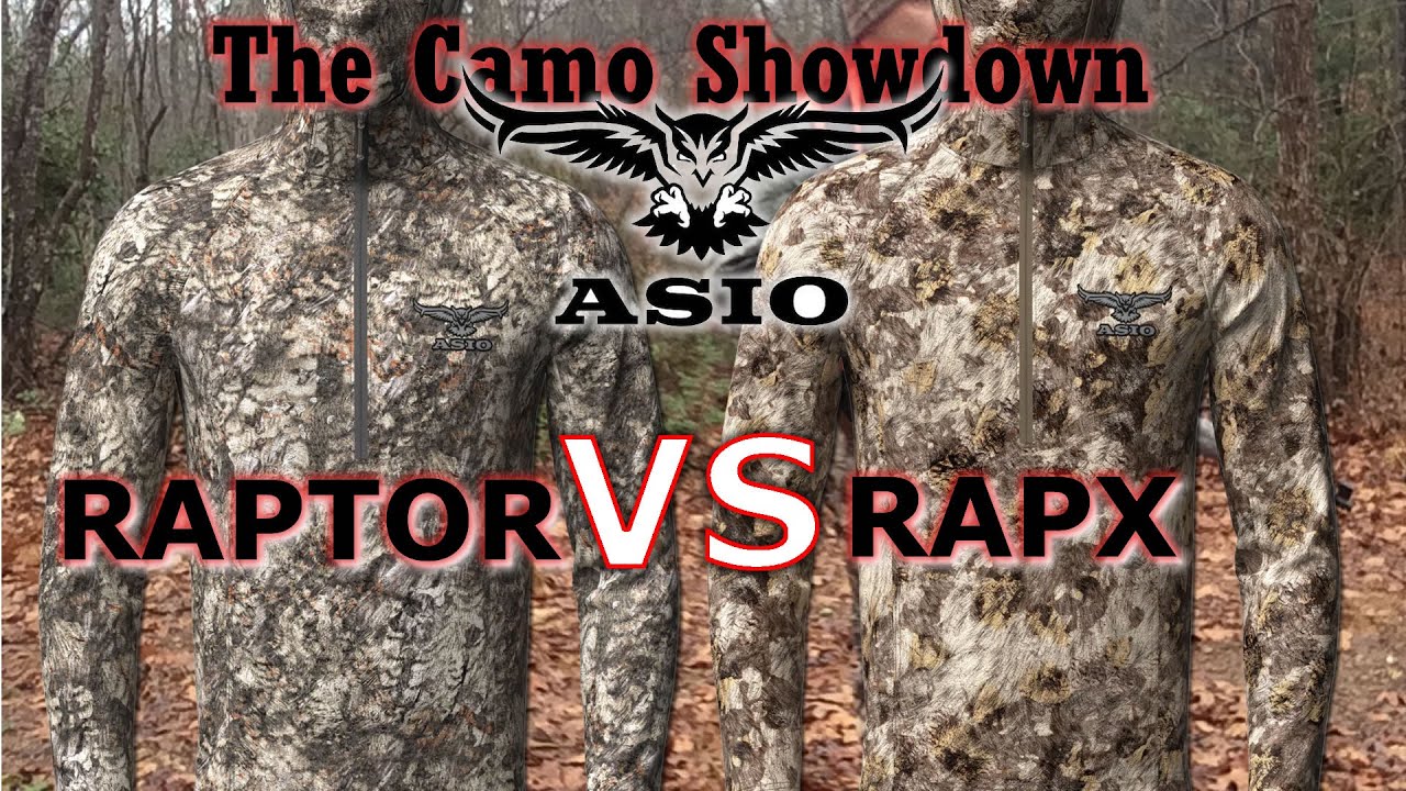 Asio Raptor Vs Asio RAPX new pattern 2025 - on the Camo Matrix with Deer Vision