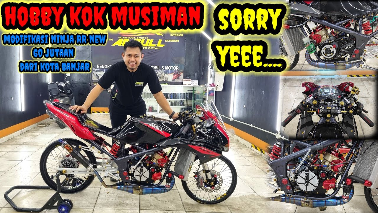 Modifikasi NINJA RR Jari Jari Street RACING Dari Kota Banjar Jawa Barat