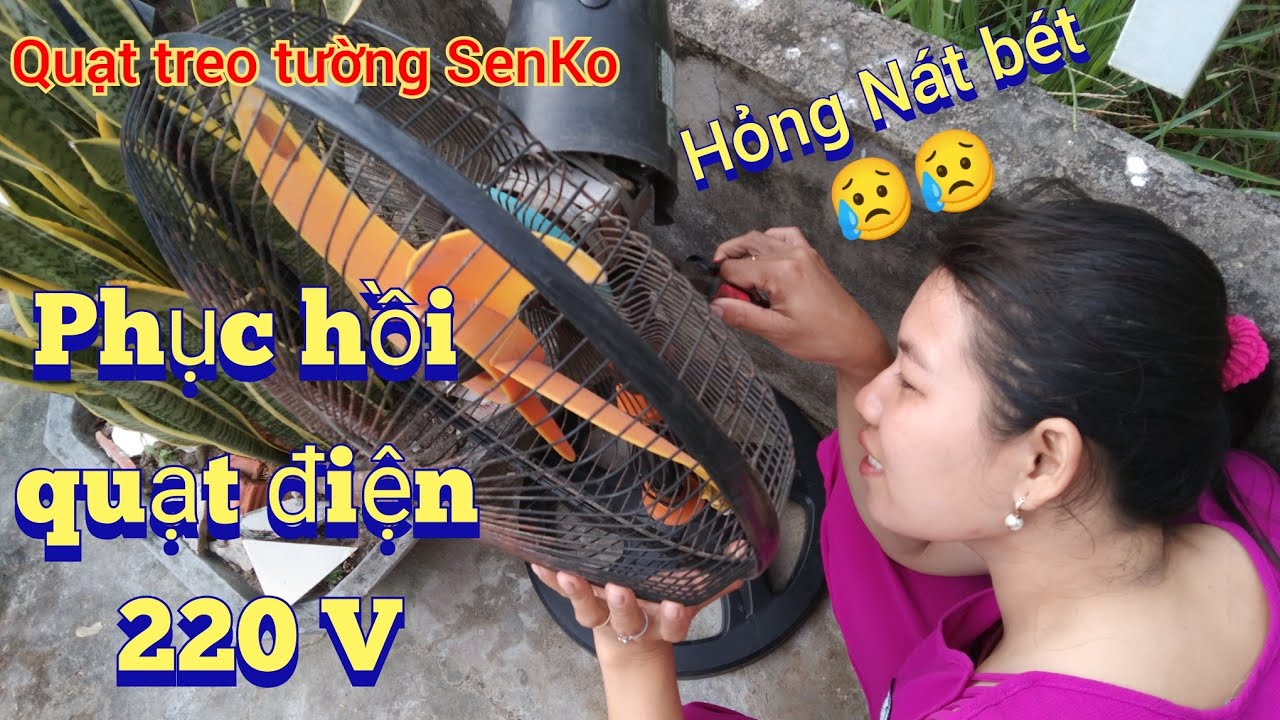 Phục hồi chiếc quạt điện 220 V hỏng nát bét và cái kết ??? | sửa quạt điện tại nhà