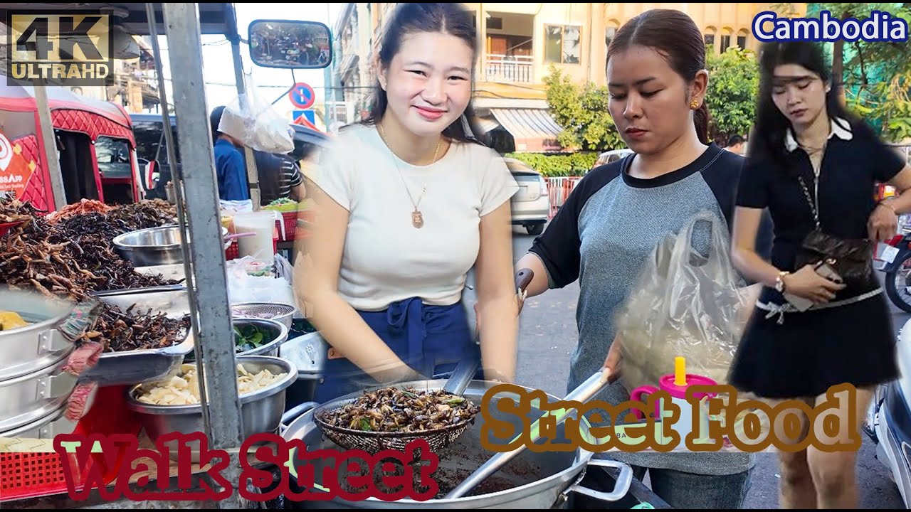 Most Popular Cambodia Street Food! Top 10+ Collection Phnom Penh Walk Street Night Market Tour 