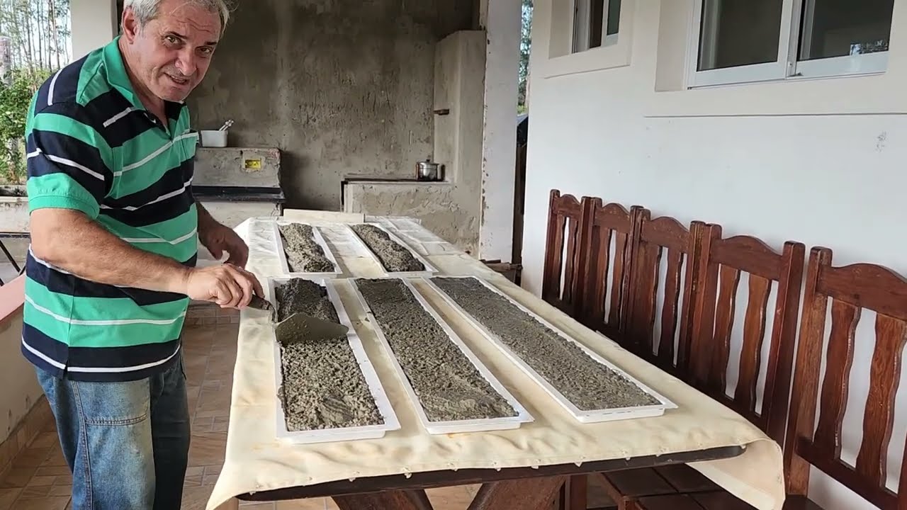 VEJA COMO É FÁCIL FAZER CONCRETO RIPADO