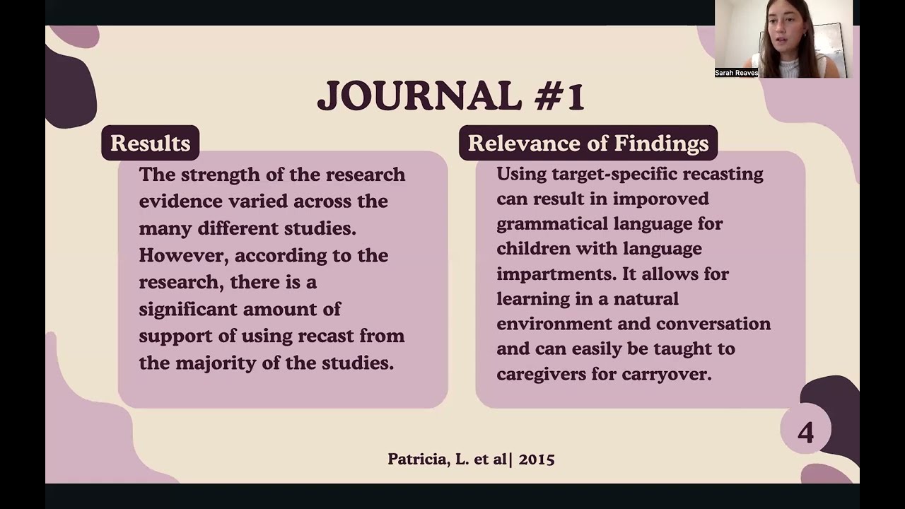 Child Language Disorders Final Project