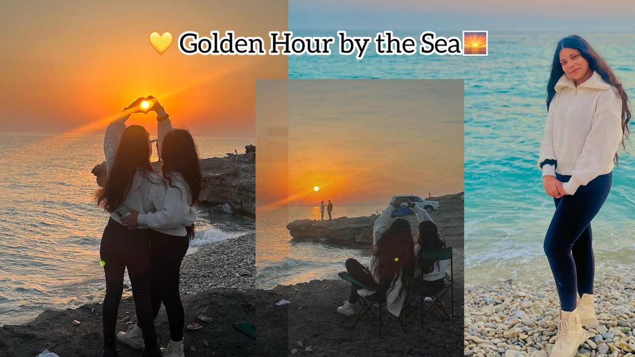 💛 Lost in the beauty of the sea and the sunrise🥹❤️ #nocopyrightmusic #sister #bestmoments 