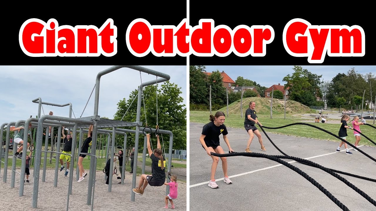 Unreal outdoor Gym in Denmark | All cities should have this | Family outdoor Workout